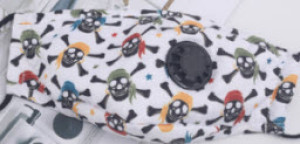 Masque en tissu Masque de pirate blanc