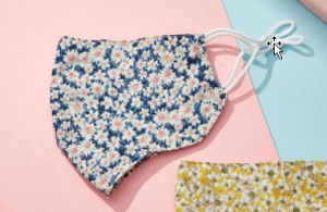 Masque en tissu Masque bohème Indigo