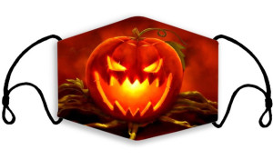 Masque en tissu Masque pour enfants Evil Pumpkin