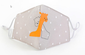 Masque en tissu Girafes Masque d’enfant