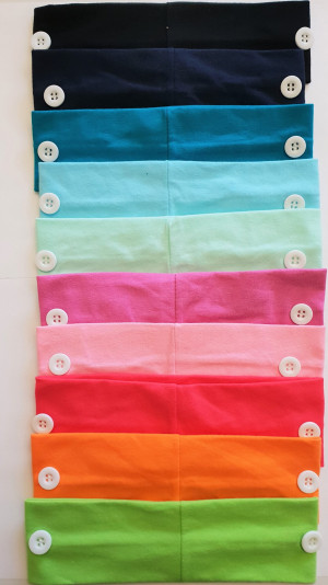Rubans pour masques pour enfants (couleurs différentes)