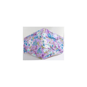 Masque en tissu Motif floral (violet)