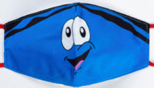 Masque en tissu Un sourire bleu pour les enfants