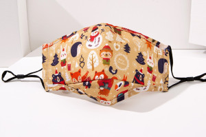 Masque en tissu Animaux en hiver pour enfants