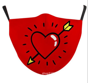 Masque en tissu L’amour masqué