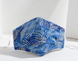 Masque en tissu Masque bleu avec motif hivernal
