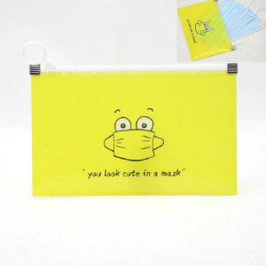 Masque en tissu Couverture pour masques pour enfants (jaune)