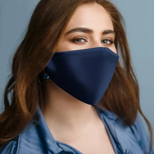 Beste Seidenmaske aus Stoff in Marine Farbene | BRINE MED CARE