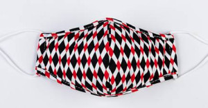 Masque en tissu Rouge à quatre faces