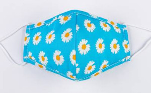 Masque en tissu Marguerites dans le ciel