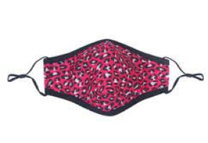 Masque en tissu pink leopard mask
