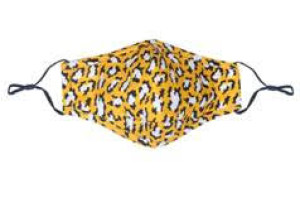 Masque en tissu Masque léopard jaune