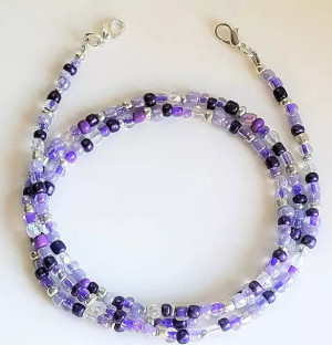 Chaînes de masque porte-masque Collier pour masques turquoise