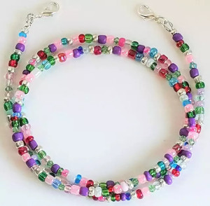 Chaînes de masque porte-masque Collier pour masques turquoise