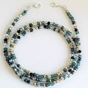 Chaînes de masque porte-masque Collier pour masques turquoise