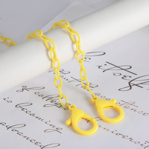 Chaînes de masque porte-masque Collier pour masques jaunes