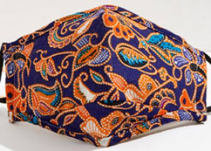 Masque en tissu motif coloré