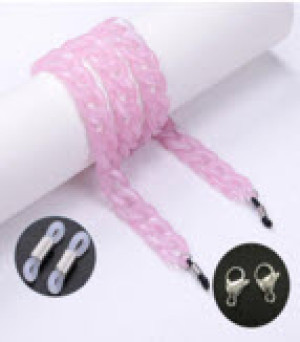 Chaînes de masque porte-masque Collier pour masque lumineux jaune