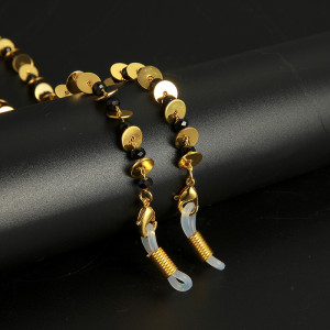 Wunderbar goldene Farbe Brillenkette mit Platten von Brine Med Care