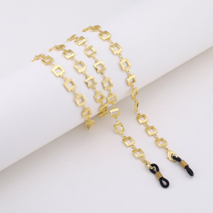Goldfarbene Brillenkette halter in quadratischer Form von Brine Med Care