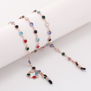Chaînes de masque porte-masque Collier masque support coloré rose
