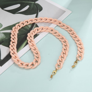 Brillenkette halter Halskette in leichter Flamingo Rot Farbe Brine Med Care
