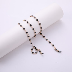 Beste Brillenkette halter in Schwarz und Roségold von BRINE MED CARE