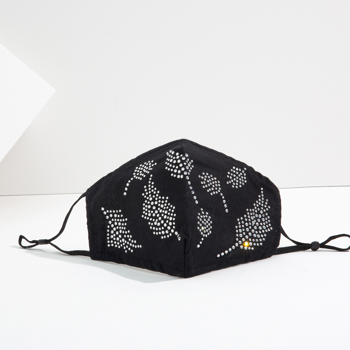Masque en tissu Rhinstoneys Feuilles