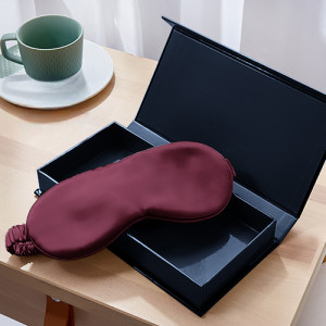 Burgund Schlafmaske aus 100% Seide, Augenmaske, Schlafmaske ab Schweizer Lager