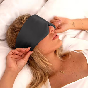 Masque de sommeil, pour les yeux, 100% Soie olive