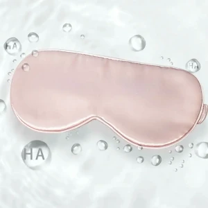 Hyaluron Seiden-Schlafmaske Dunkelgrau, Anti-Falten & Hautschutz