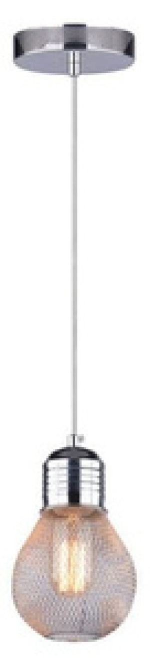 Srebrna lampa wisząca sufitowa z regulacją wysokości GLIVA metal