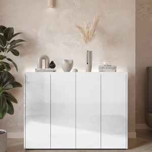 Nowoczesna komoda do salonu biały połysk 126 cm EASY EA-02