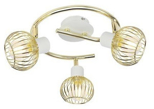 Biała lampa sufitowa spirala 3-płomienna do salonu OSLO metal