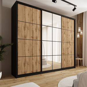 WYPRZEDAŻ Szafa przesuwna z lustrem 280 cm do sypialni EDGE MAX