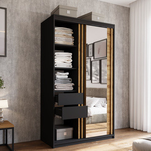 Szafa przesuwna z lustrem 120 cm LAMEL 3D