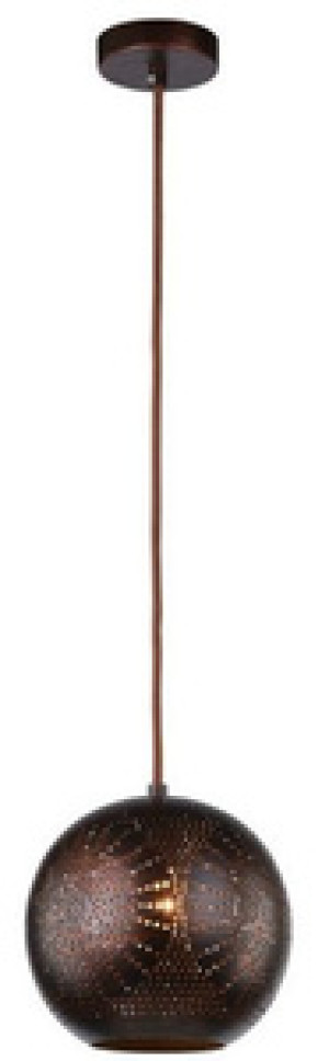 Brązowa lampa sufitowa wisząca do salonu SFINKS metal