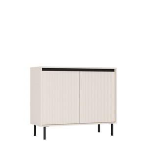 Dwudrzwiowa komoda do salonu z frezowanymi frontami 100 cm OMEGA