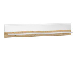 Półka na książki do salonu 134 cm ADAGIO biały połysk