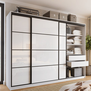 WYPRZEDAŻ Szafa przesuwna na wysoki połysk 280 cm LOFT