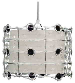 Czarna lampa wisząca sufitowa do salonu SENECA metal 1xE27