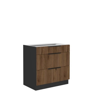 Dolna szafka kuchenna z szufladami 80 cm MARGARET orzech okapi