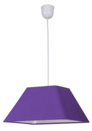 Fioletowa lampa wisząca sufitowa z regulacją wysokości do salonu ROBIN