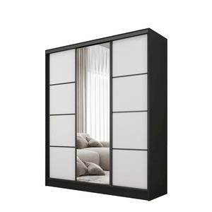 Nowoczesna szafa przesuwna do sypialni 160 cm BEST lustro półki