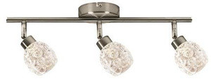 Lampa sufitowa spot listwa 3-punktowa do salonu MILOS satyna
