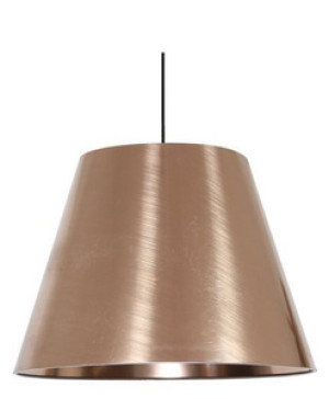Miedziana lampa wisząca sufitowa do salonu PLATINO 1xE27 metal