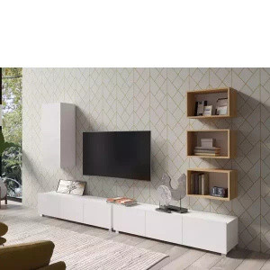 Meble do salonu biały połysk MODERN 36