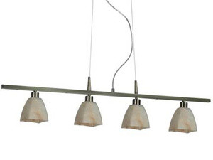 Patynowa lampa wisząca regulowana do salonu COMO 4-płomienna E14