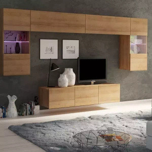Meble do salonu dąb złoty MODERN 2
