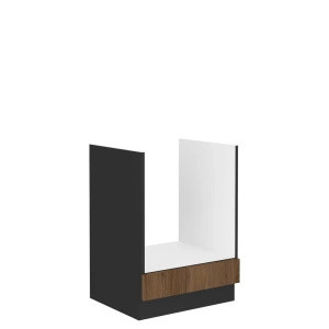 Szafka kuchenna pod zabudowę kuchenki 60 cm MARGARET orzech okapi